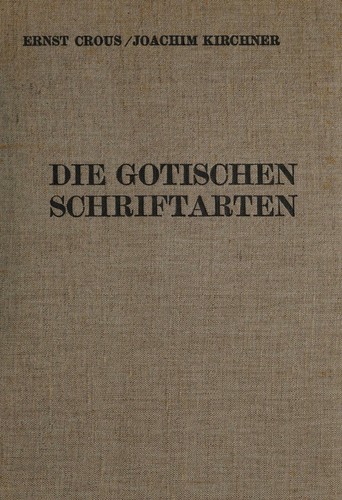 Cover for Die gotischen Schriftarten.