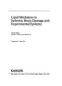 Cover for Lipid mediators in ischemic brain damage and experimental epilepsy