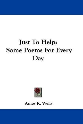 Cover for Just To Help