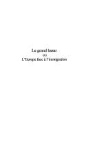 Cover for Le grand bazar ou L'Europe face à l'immigration