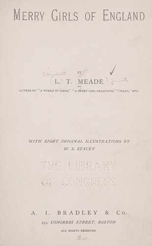 Cover for Merry girls of England