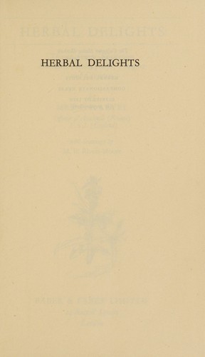 Cover for Herbal delights