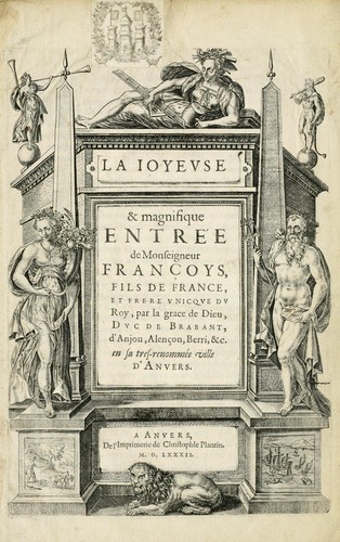 Cover for La Ioyevse & magnifique entrée de Monseigneur Françoys