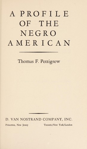 Cover for A profile of the Negro American