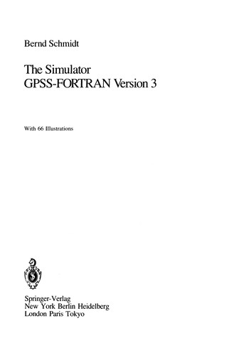 Cover for The Simulator GPSS-FORTRAN Version 3