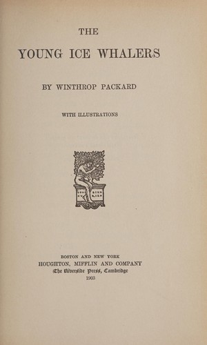 Cover for The young ice whalers