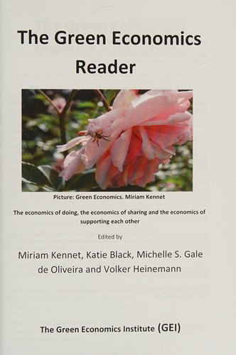 Cover for The green economics reader 2010