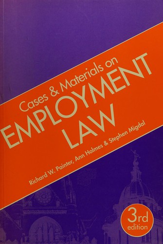 Cover for Cases and materials on employment law