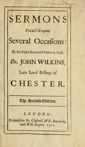 Cover for Sermons preach'd upon several occasions