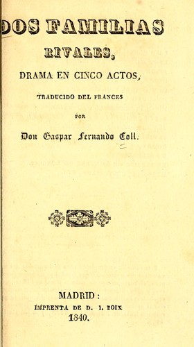 Cover for Dos familias rivales