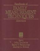 Cover for Handbook of family measurement techniques