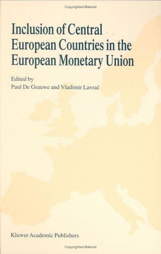 Cover for Inclusion of Central European countries in the European Monetary Union