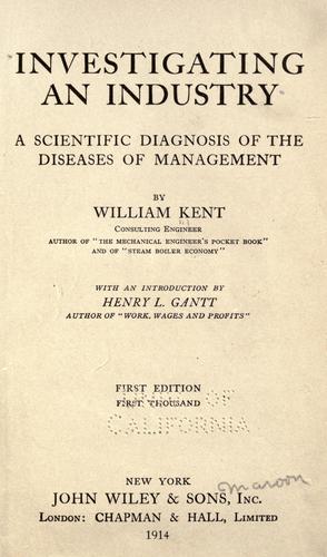 Cover for Investigating an industry