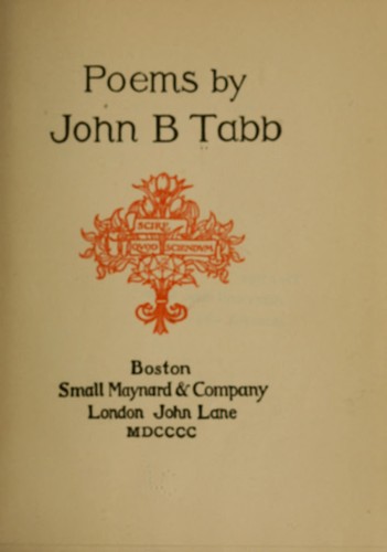Cover for Poems