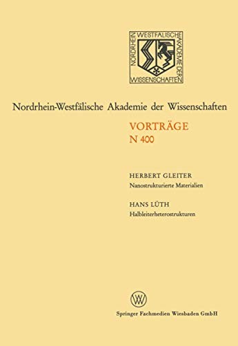 Cover for Nanostrukturierte Materialien / Halbleiterheterostrukturen