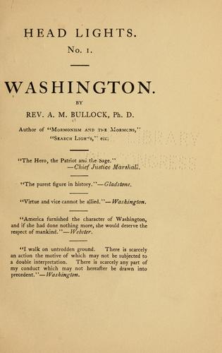 Cover for Washington.
