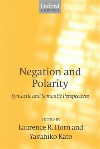 Cover for Negation and Polarity