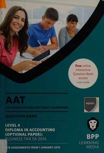 Cover for AAT Qualifications and Credit Framework (QCF) AQ2013 (FA 2014)