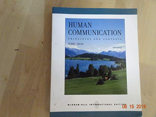 Cover for Human Communication
