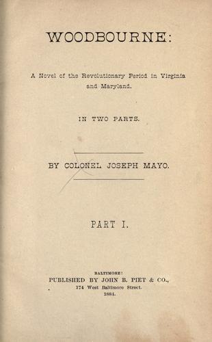 Cover for Woodbourne