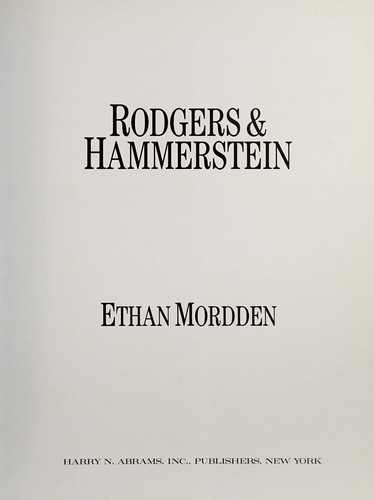 Cover for Rodgers & Hammerstein