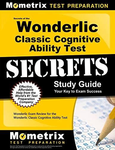 Cover for Secrets of the Wonderlic Classic Cognitive Ability Test Study Guide