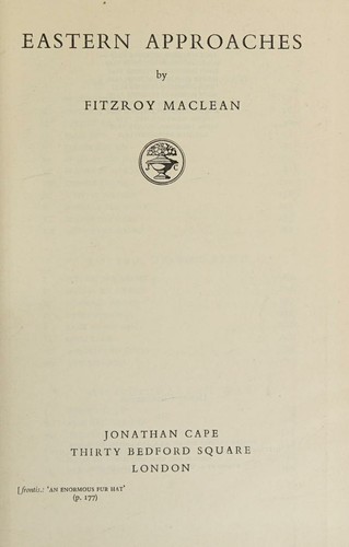 Cover for Eastern Approaches