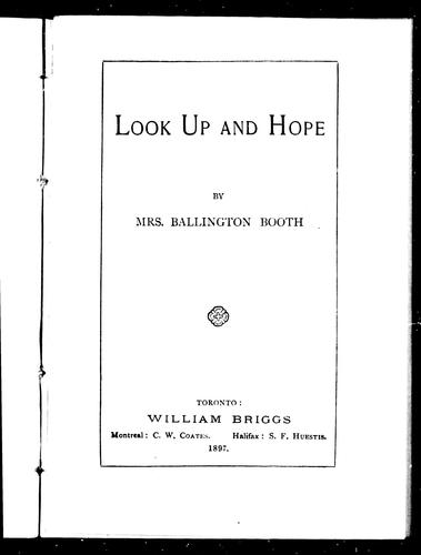 Cover for Look up and hope