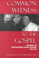 Cover for Common witness to the Gospel