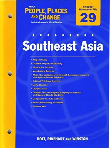 Cover for Holt People, Places, and Change Southeast Asia Chapter Resource File 29