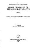Cover for Phase diagrams of ternary iron alloys