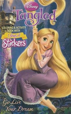 Cover for Coloring  Activity Book with Stickers With Stickers
            
                Disney Tangled Paperback