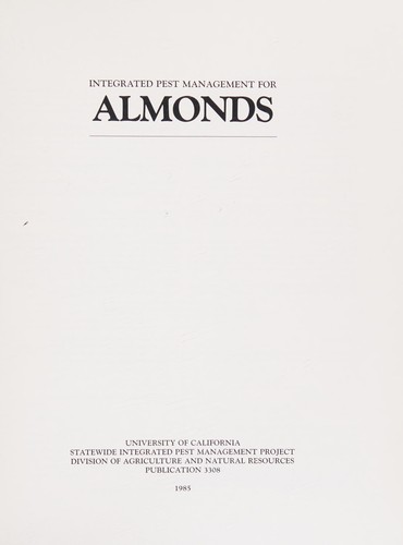 Cover for Integrated pest management for almonds.