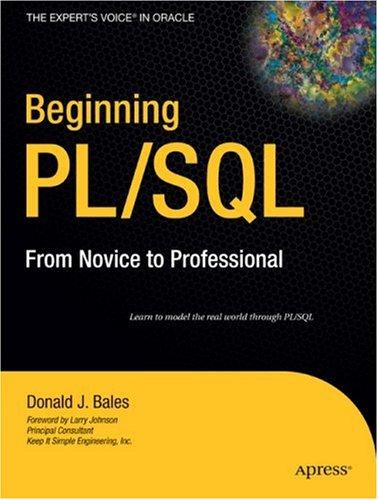 Cover for Beginning PL/SQL