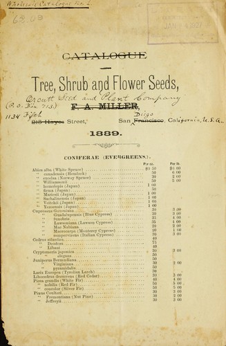 Cover for Tree, shrub and flower seeds