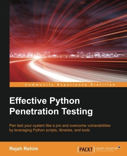 Cover for Effective Python Penetration Testing