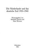 Cover for Die Niederlande und das deutsche Exil 1933-1940