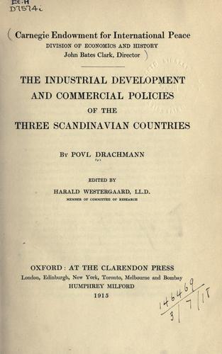 Cover for industrial development and commercial policies of the three Scandinavian countries.