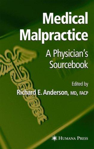 Cover for Medical Malpractice