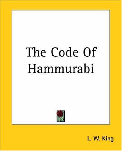 Cover for The Code of Hammurabi