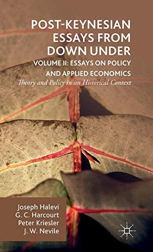 Cover for Post-Keynesian Essays from Down Under Volume II : Essays on Policy and Applied Economics