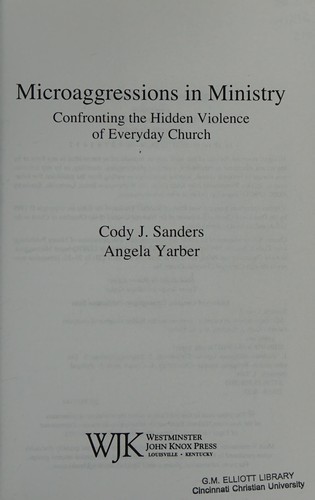 Cover for Microaggressions in ministry