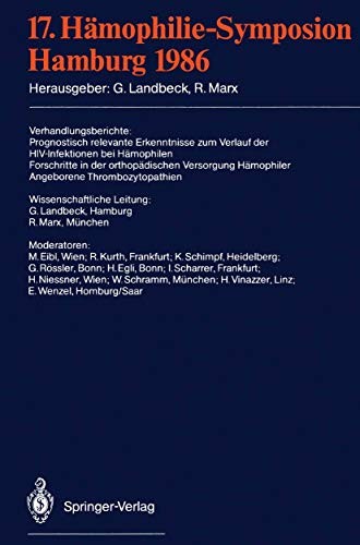 Cover for 17. Hämophilie-Symposion