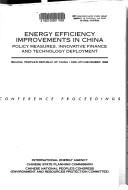 Cover for Energy Efficiency Improvements in China