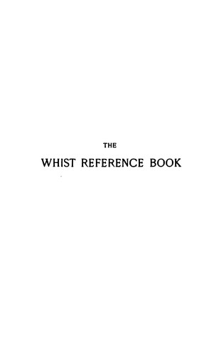 Cover for The whist reference book
