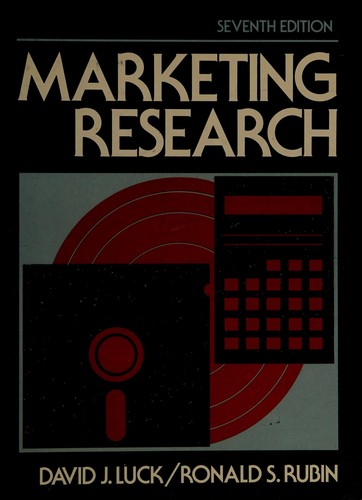 Cover for Marketing research