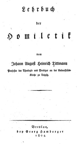 Cover for Lehrbuch der homiletik