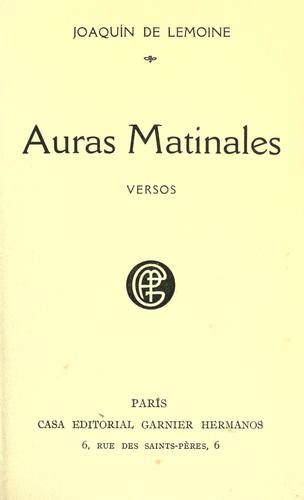 Cover for Auras matinales