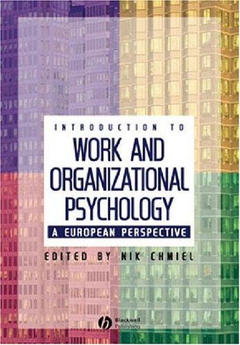 Cover for Introduction to Work and Organizational Psychology