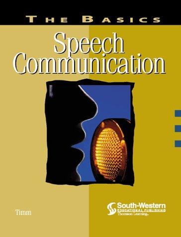 Cover for The Basics: Speech Communication